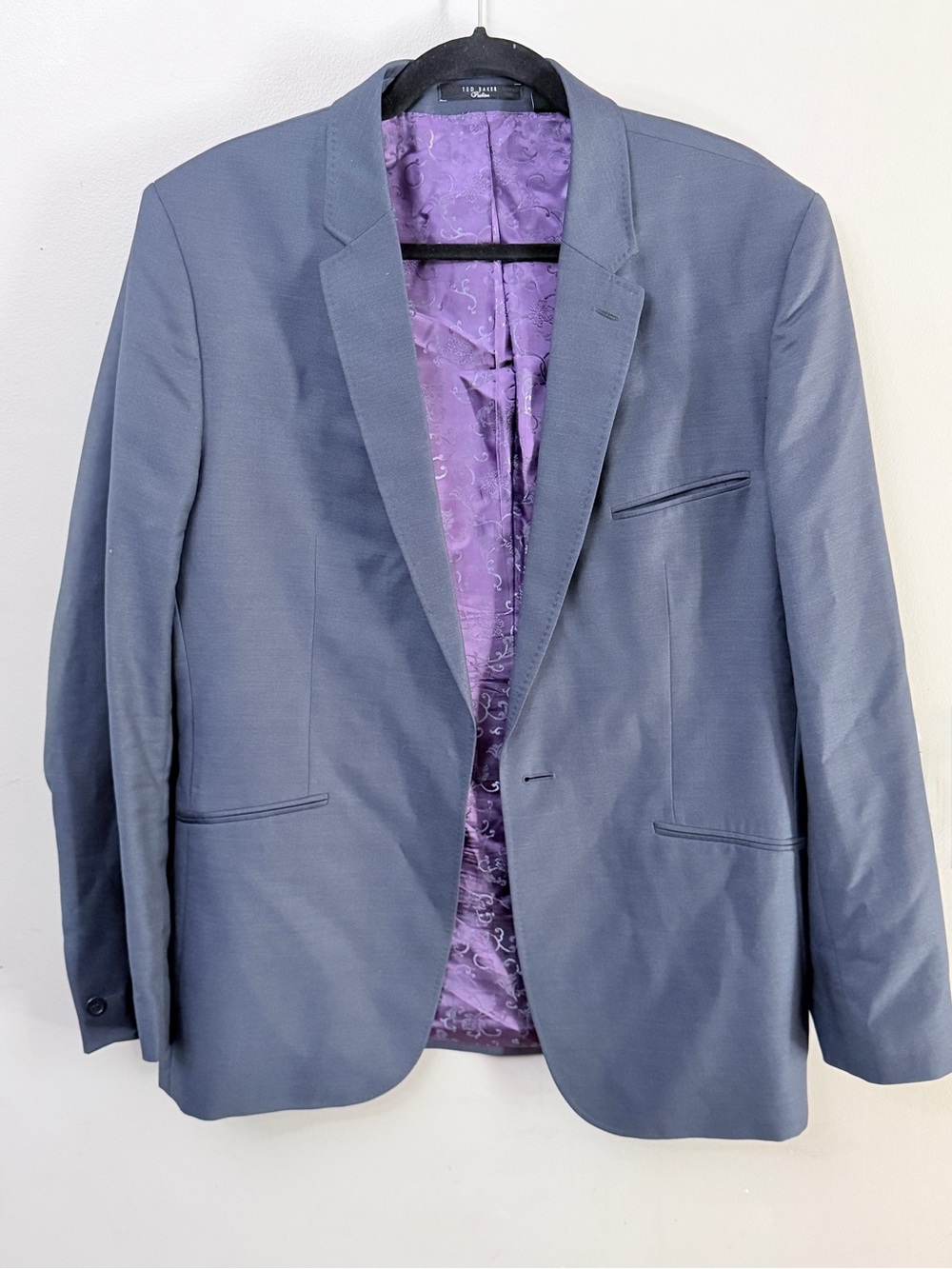Ted Baker Pashion Wool Mohair Blue Suit 42R and Trousers